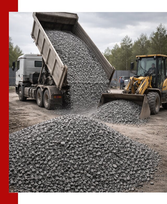 Доставка и продажа щебня гранитного в Апатитах