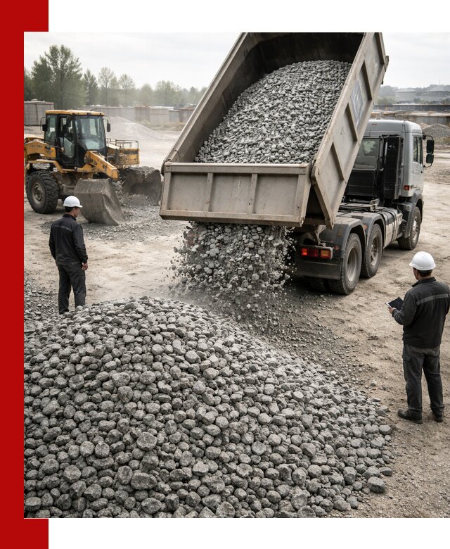 Доставка гранитного щебня фракции 20-40 в Апатитах