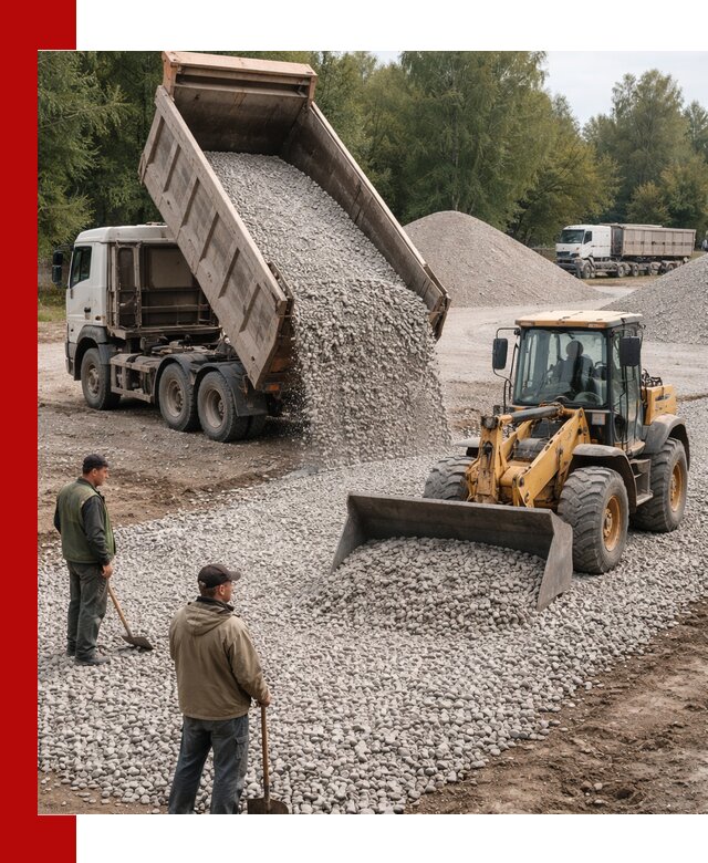 Купить гравийный щебень фракция 20-40 в Апатитах с доставкой