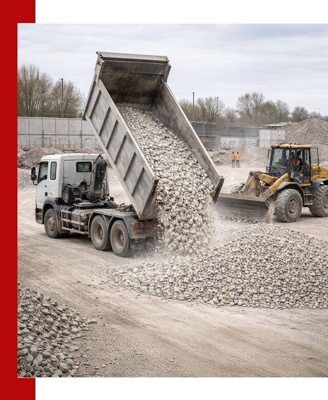 Доставка и продажа известнякового щебня в Апатитах