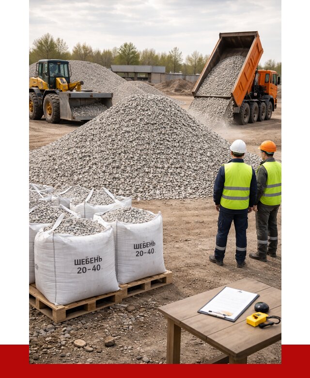 Известняковый щебень 20-40 в Апатитах от 2178 р. ПРОНЕРУДПтт