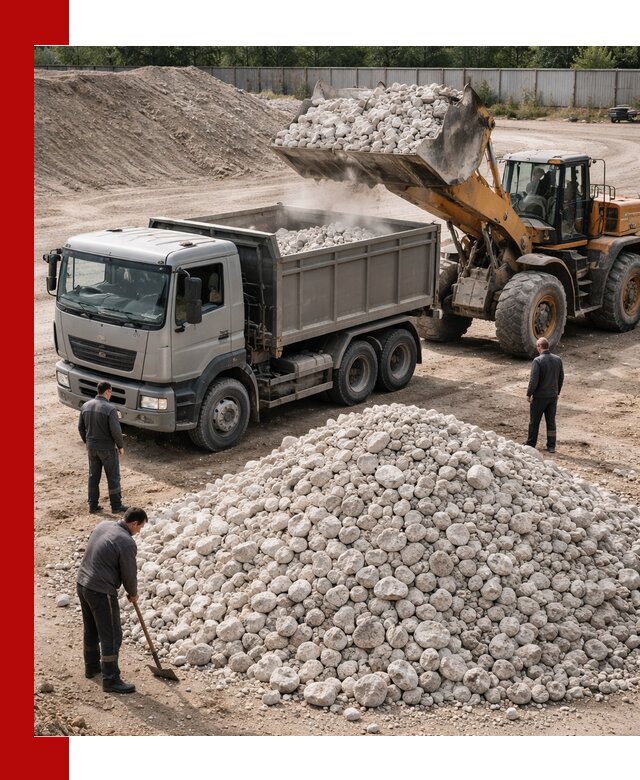 Известняковый щебень фракция 70–150 с доставкой в Апатитах