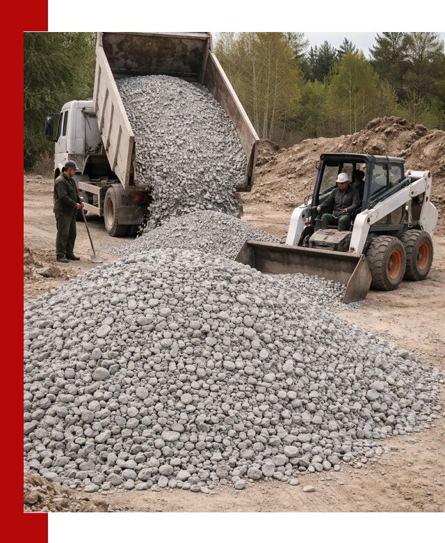 Доставка доломитового щебня в Апатитах напрямую от карьера