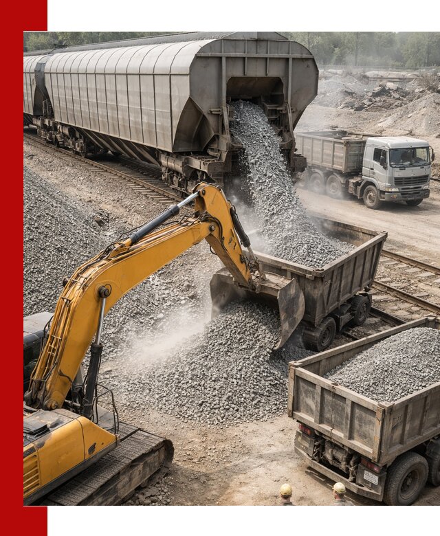 Доставка железнодорожного щебня в Апатитах крупными партиями быстрого отгруза