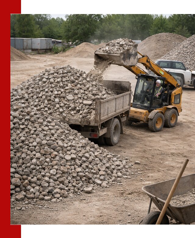 Доставка вторичного щебня в Апатитах для строительных работ