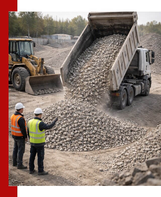 Вторичный щебень фракция 40–70 доставка в Апатитах