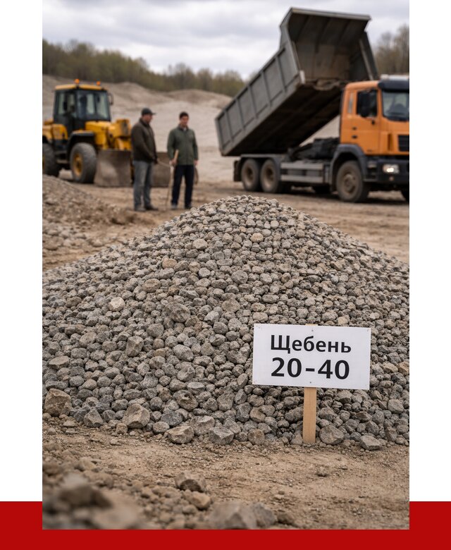 Бетонный щебень фракция 20-40 в Апатитах от 2541 р. | ПРОНЕРУДПтт