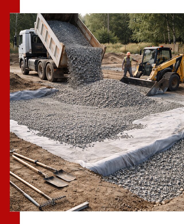 Щебень для фундамента с доставкой в Апатитах