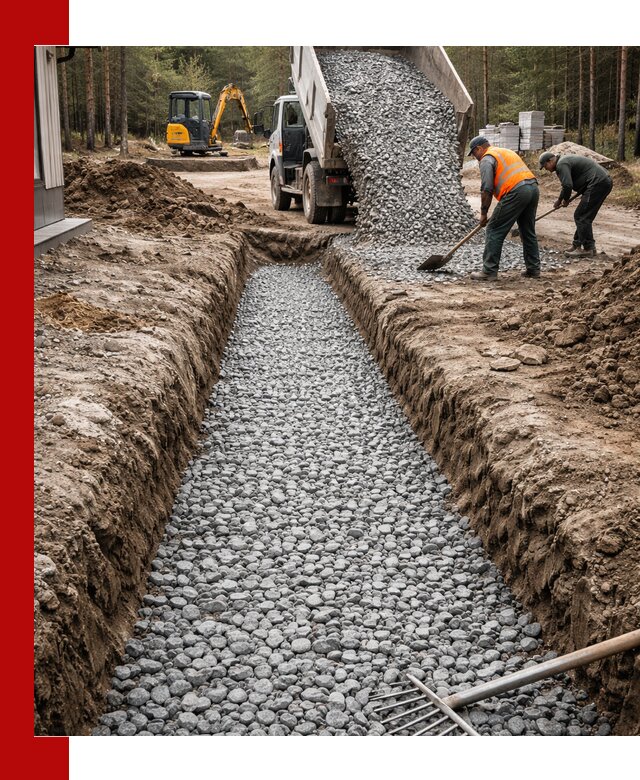 Щебень для дренажа с доставкой в Апатитах высокого качества