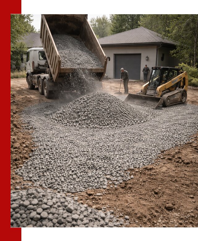 Щебень для парковки в Апатитах: доставка и укладка качественного материала