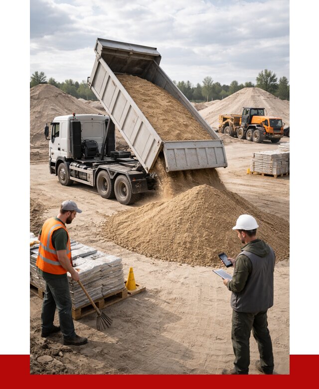 Карьерный песок с доставкой в Апатитах от 3734 р. ПРОНЕРУДПтт