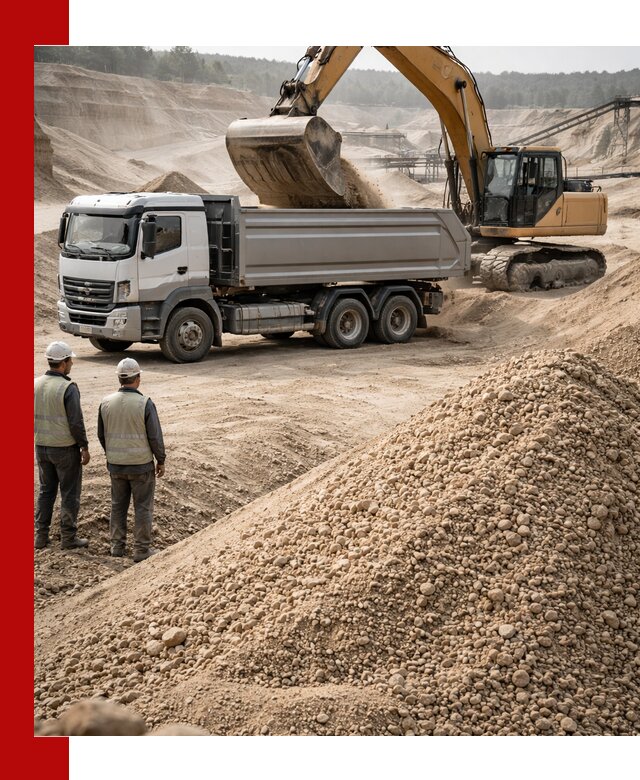 Карьерный крупнозернистый песок с доставкой в Апатитах