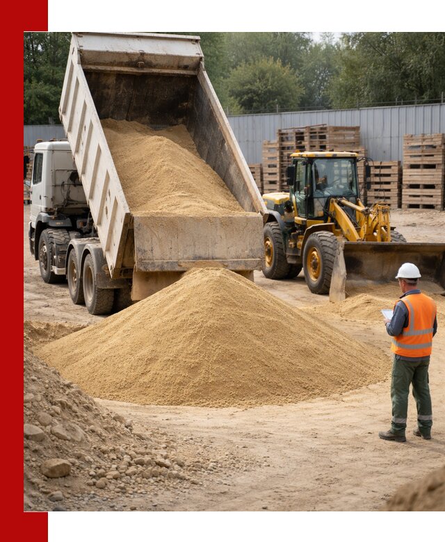 Доставка карьерного мелкозернистого песка в Апатитах