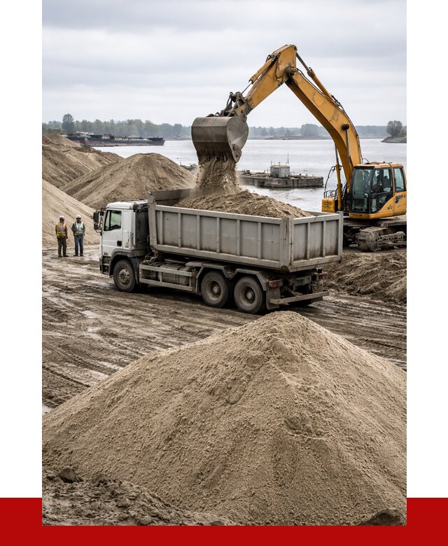 Купить речной песок навалом в Апатитах от 1867 р., ПРОНЕРУДПтт