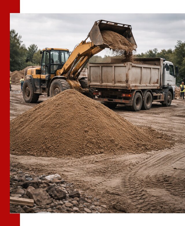 Доставка речного песка навалом в Апатитах быстро и выгодно