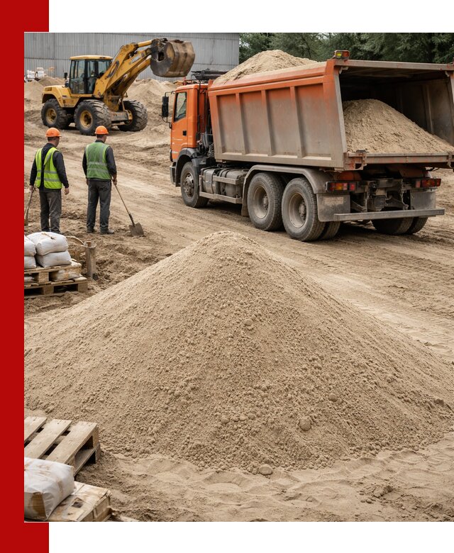 Доставка и продажа мытого речного песка в Апатитах