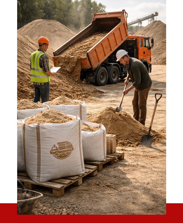 Строительный песок в Апатитах от 2282 р. с доставкой, ПРОНЕРУДПтт