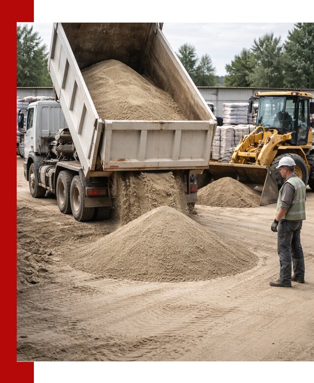 Поставка и доставка песка для бетона в Апатитах