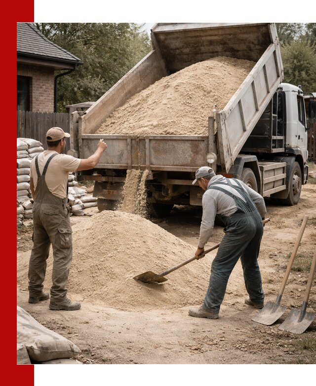 Песок для штукатурки с доставкой в Апатитах качественный и чистый