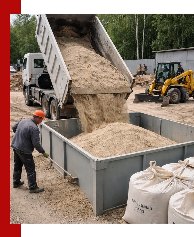 Кварцевый песок для фильтра в Апатитах — доставка и качество