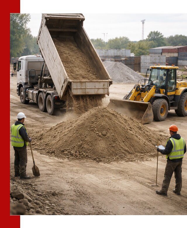 Доставка и продажа пескогрунта оптом и в розницу в Апатитах