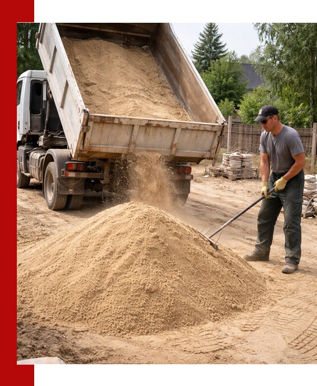 Доставка сухого песка самосвалами в Апатитах