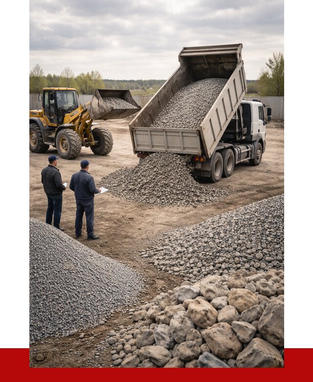 Гравий и камень с доставкой в Апатитах от 4356 р. - ПРОНЕРУДПтт