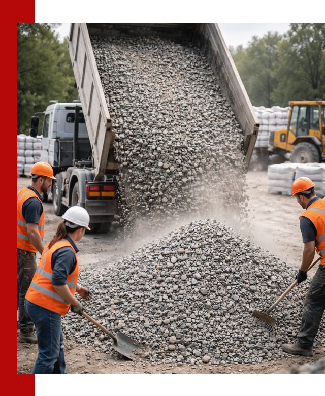 Доставка гравия и камня в Апатитах оптом и в розницу