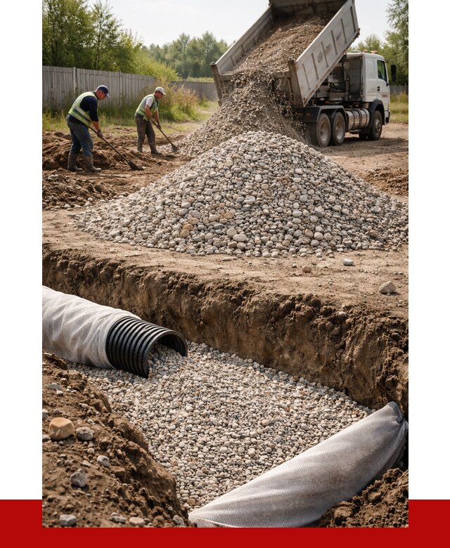 Гравий для дренажа в Апатитах от 2282 р., доставка ПРОНЕРУДПтт