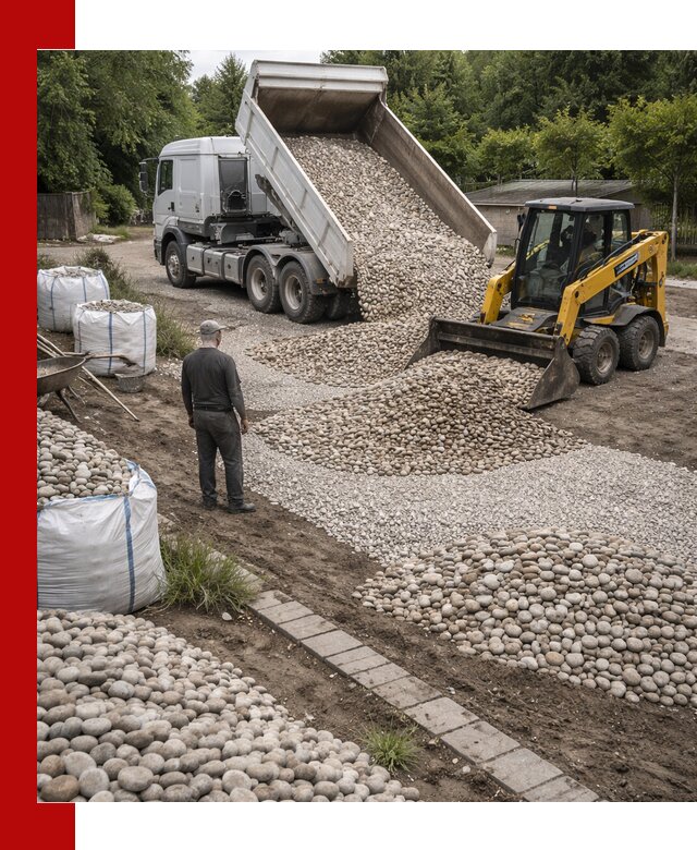 Доставка морской гальки оптом и в розницу в Апатитах