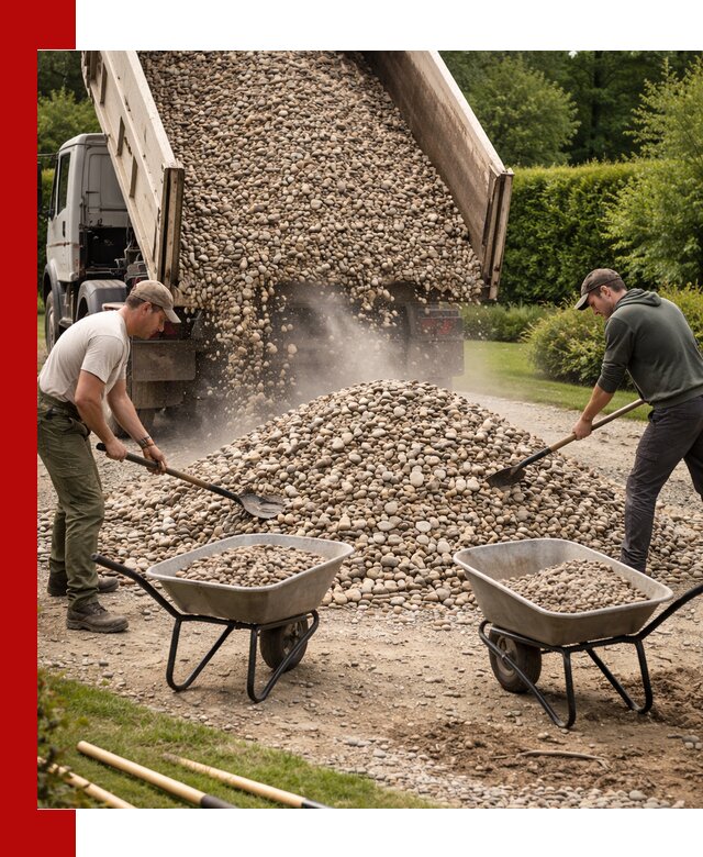 Доставка и продажа декоративной гальки в Апатитах