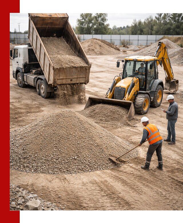 Поставка и доставка ПГС С4 в мешках и самосвалах в Апатитах