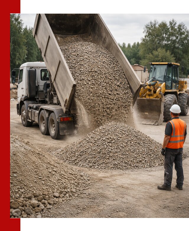 Доставка щпс в Апатитах — щебеночно-песчаная смесь под заборы и дорожки
