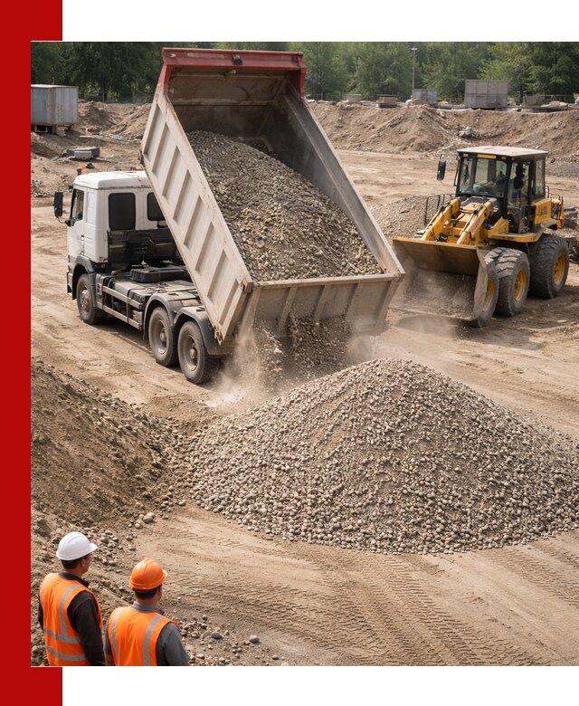 Щебень с песком (ЩГПС С2) с доставкой в Апатитах
