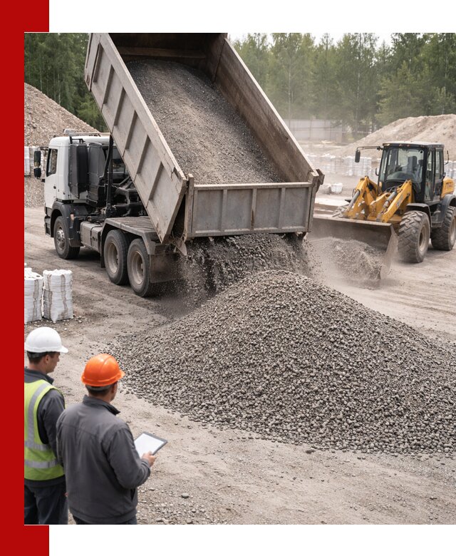 Доставка и продажа гранитного отсева 0-10 в Апатитах