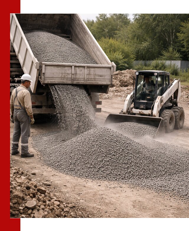 Доставка гравийного отсева 0-5 в Апатитах оптом и в розницу