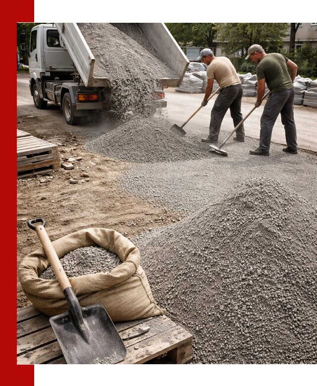 Отсев для тротуарной плитки в Апатитах — доставка и укладка