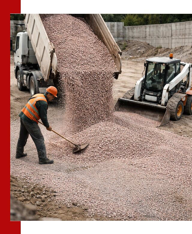 Крошка розовый гранит с доставкой в Апатитах от производителя