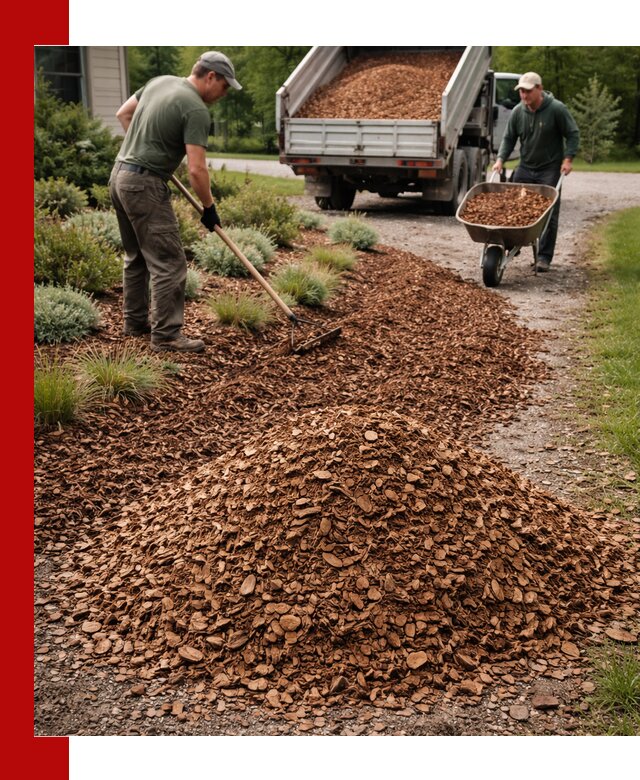 Крошка для мульчирования с доставкой в Апатитах