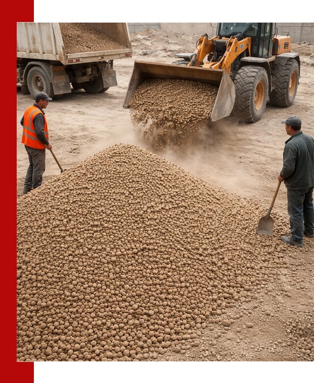 Керамзит фракция 10-20 с доставкой в Апатитах