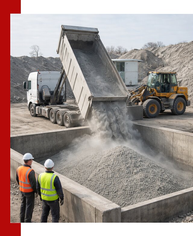 Доставка цемента навалом в Апатитах крупными партиями