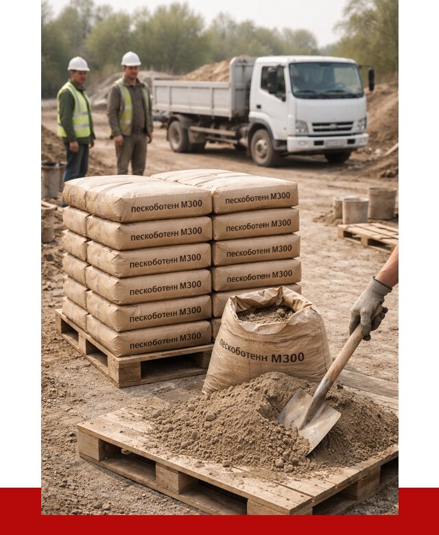 Пескобетон М300 в Апатитах с доставкой от 4823 р. за куб | ПРОНЕРУДПтт