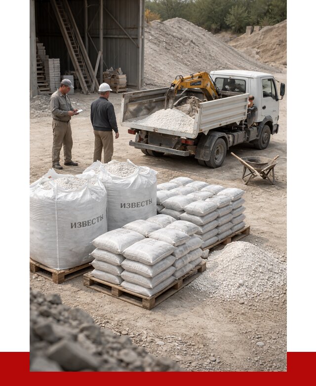 Известь строительная в Апатитах с доставкой от 4356 р. | ПРОНЕРУДПтт