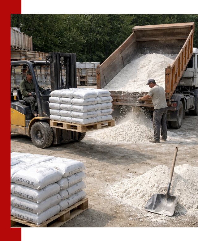 Доставка строительной извести оптом и в розницу в Апатитах