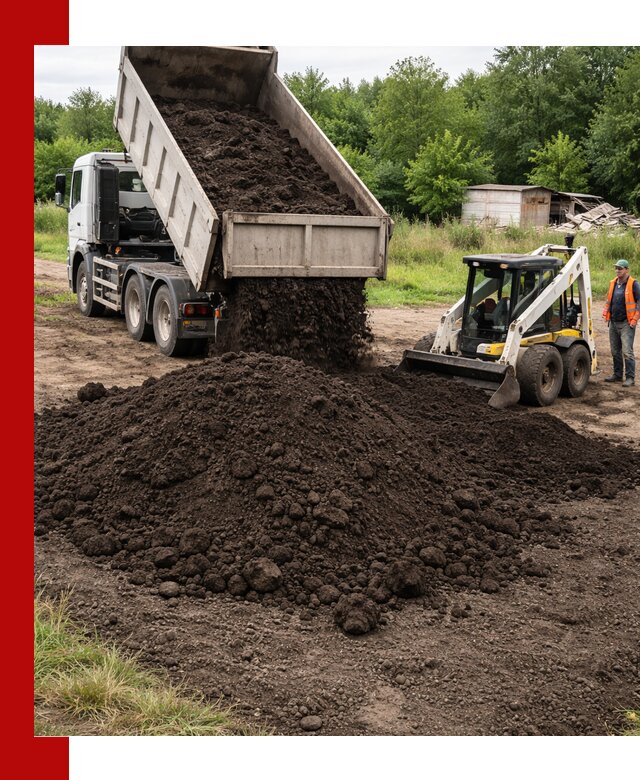 Поставка плодородной земли с доставкой самосвалом в Апатитах