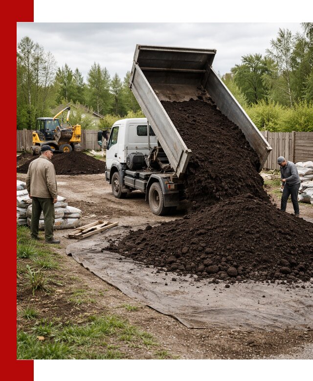 Доставка качественного почвогрунта в Апатитах оптом и в розницу