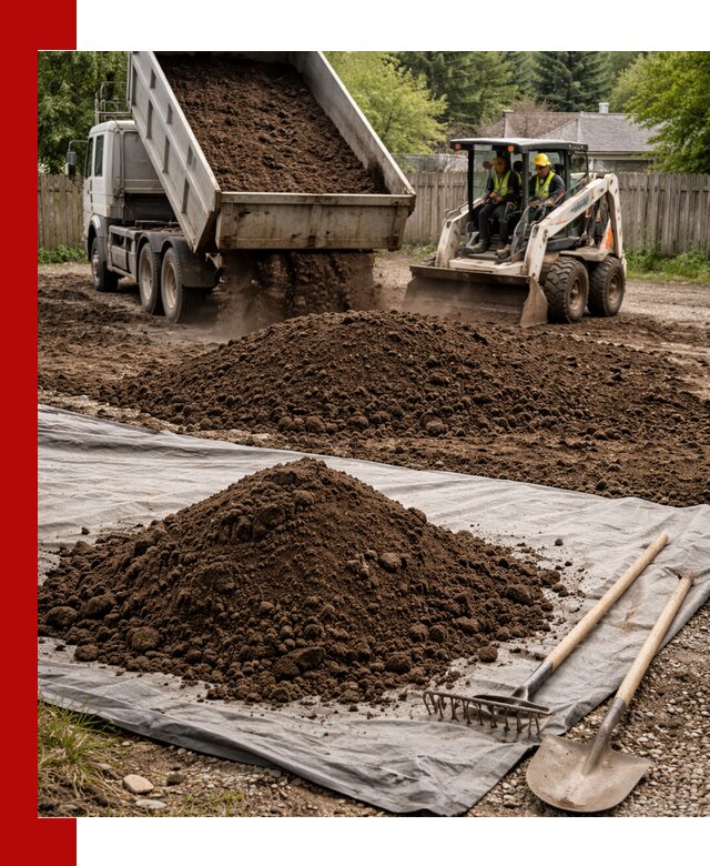 Грунт для отсыпки участка с доставкой в Апатитах