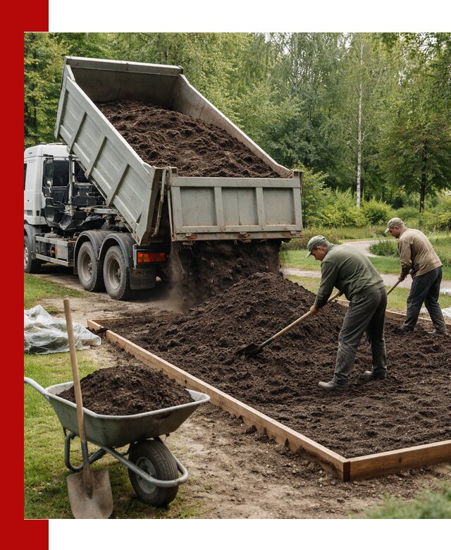 Доставка грунта для озеленения и благоустройства в Апатитах