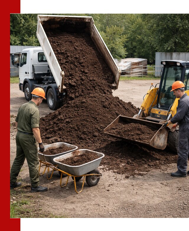 Доставка торфо-земляной смеси в Апатитах для огорода и ландшафта