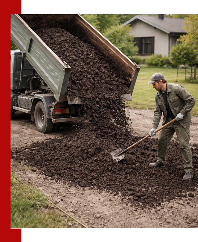 Чернозем для газона с доставкой в Апатитах быстро и качественно